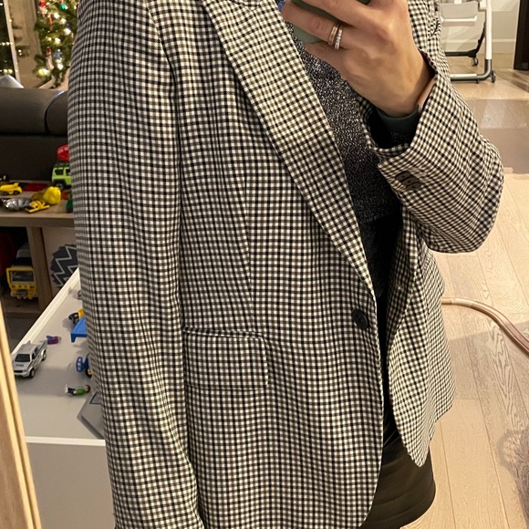 Massimo Dutti checked wool blazer - Picture 9 of 15